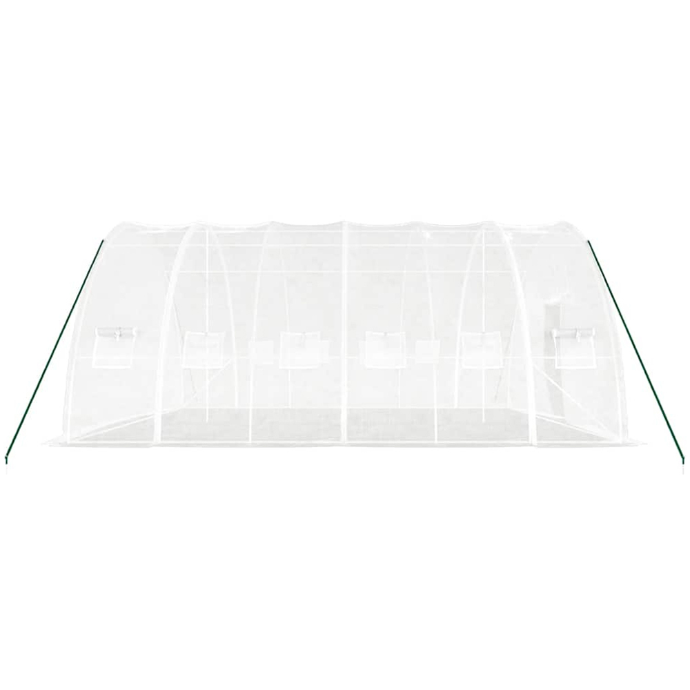 vidaXL White 19.6 x 19.6ft Greenhouse Image 5