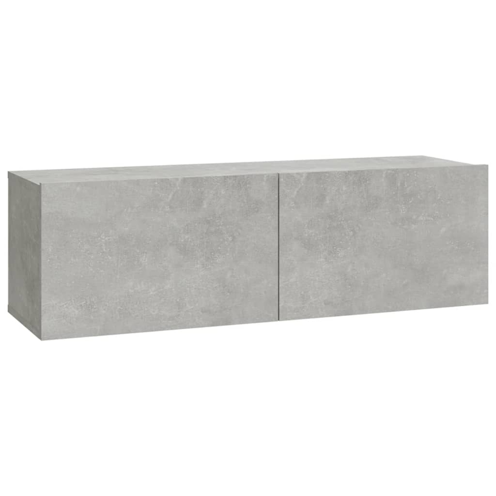 vidaXL 2 Door Wall Mounted Concrete Grey TV Cabinet Set of 2 Image 3