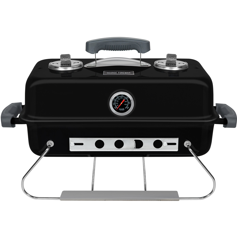 George Foreman Black Portable Charcoal BBQ Image 3