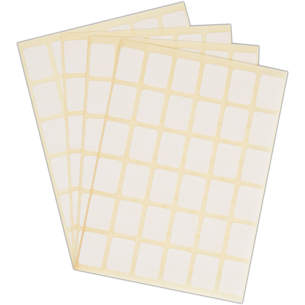 Blick White Rectangular Self Adhesive Office Label 16 x 22mm 1440 Pack Image 5
