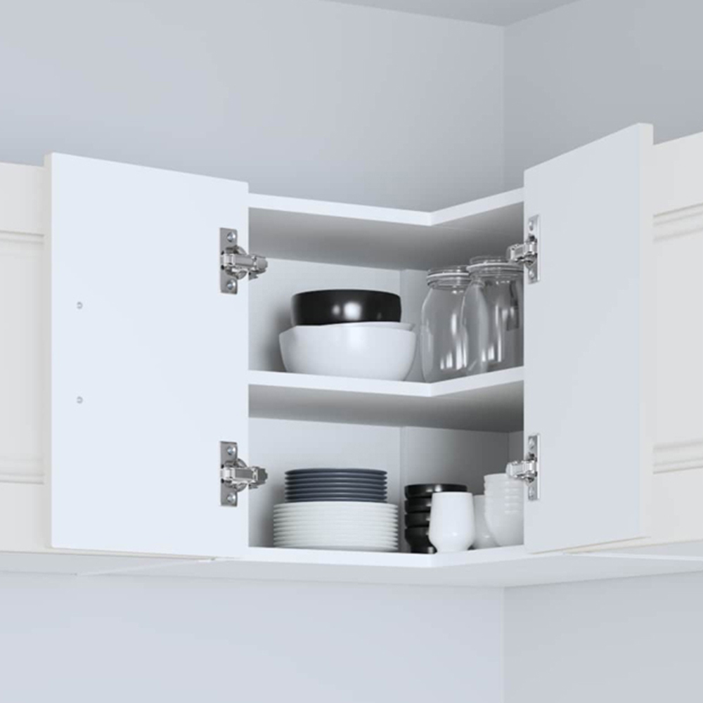 vidaXL Kalmar 2 Door White Wall Kitchen Cabinet Image 1