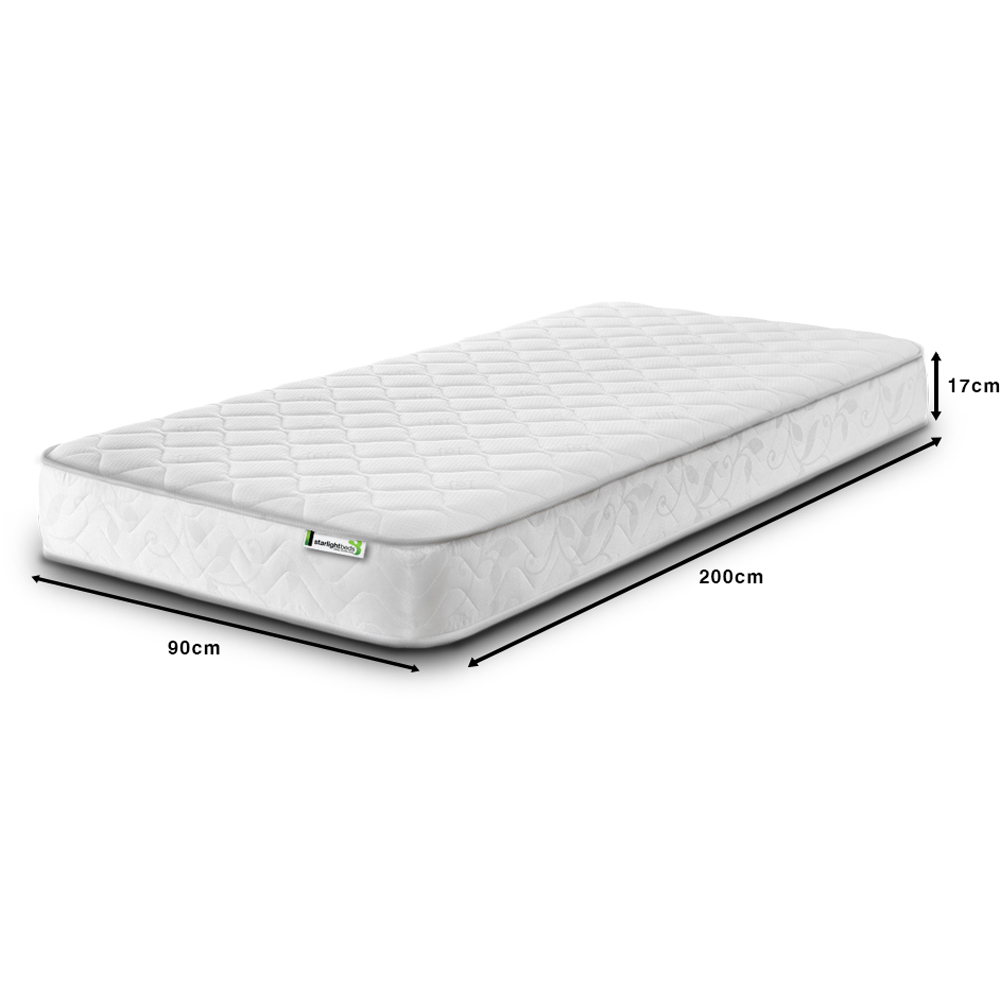 Starlight Beds Wellington European Single Memory Foam and Open Coil Spring Mattress Image 6