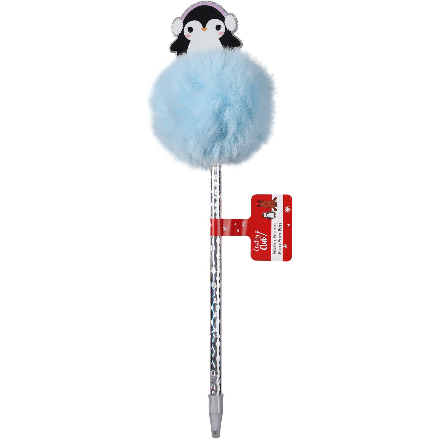 Frozen Friends Pom Pom Pen - Silver Image 2