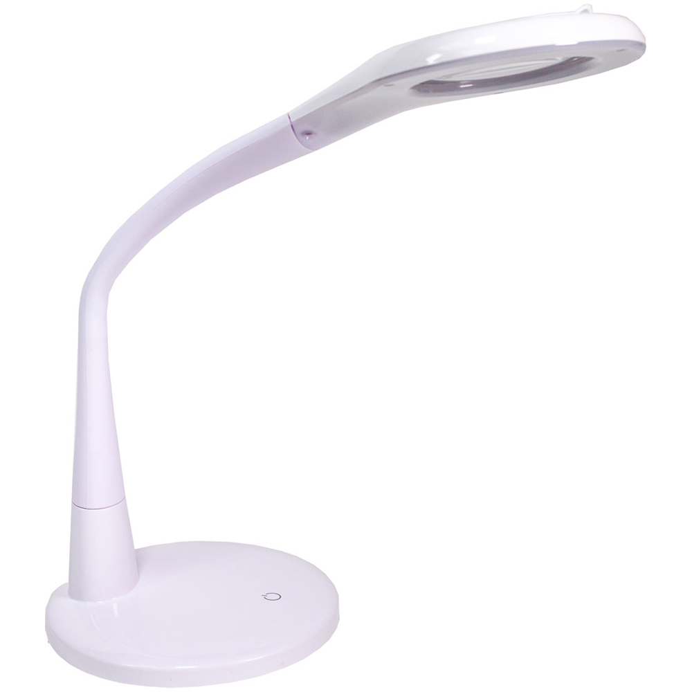 Sewing Online SO1279 White Magnifying LED Desk Lamp with Flexible Neck and Dimmer Image 2