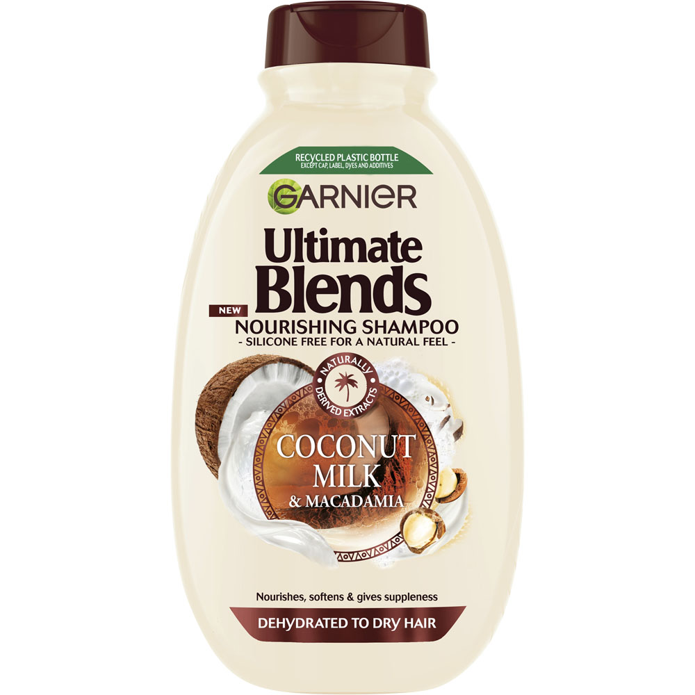 Garnier Ultimate Blends Coconut Milk Dry Hair Shampoo 400ml Image 1