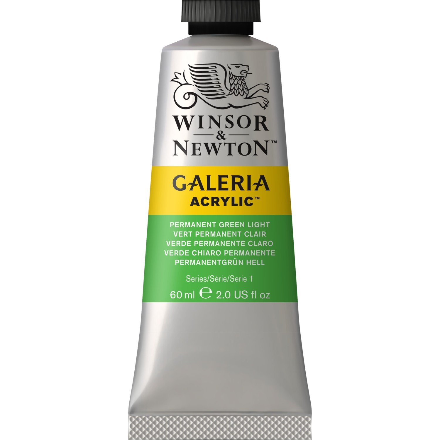 Winsor and Newton 60ml Galeria Acrylic Paint - Green Light Image 1