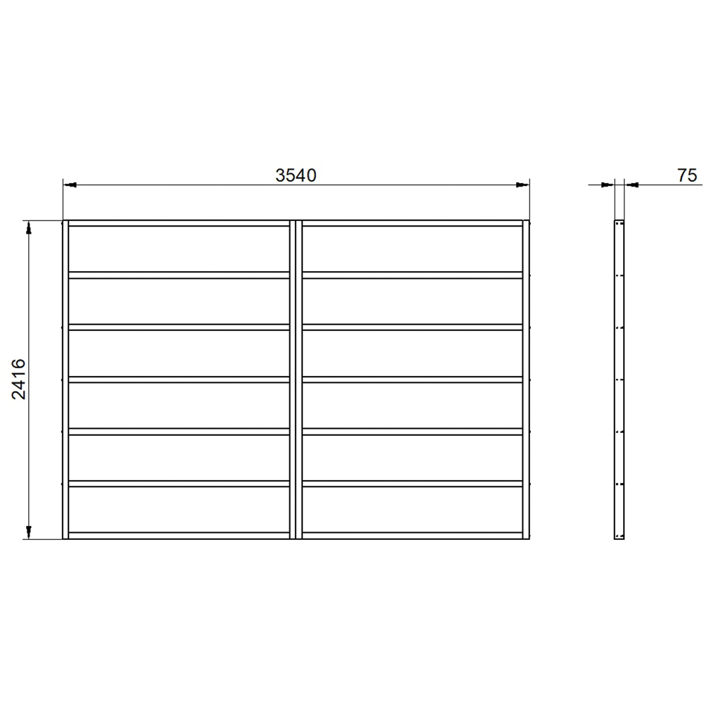 Forest Garden 12 x 8ft Wooden Shed Base Treated Image 3