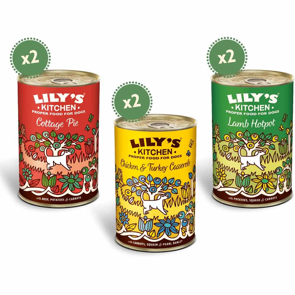 Lily's Kitchen Classic Dinners Dog Food Tins 6x400g Wilko