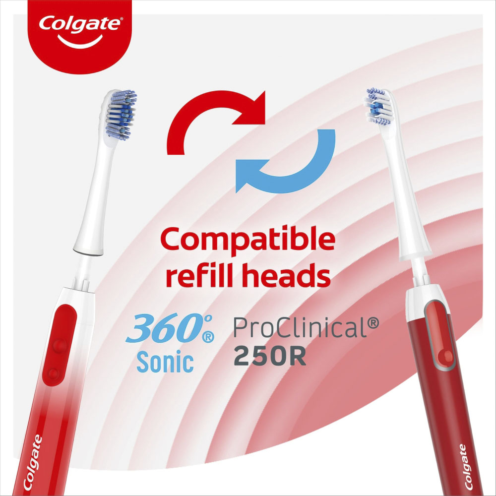 Colgate Floss Tip Battery Toothbrush with 2 Heads Image 9