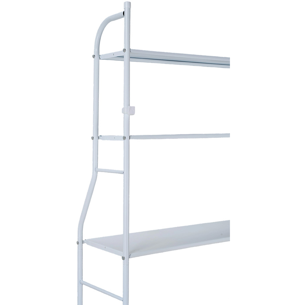 Living and Home 3 Shelf White Over-Washing Machine Storage Rack Image 4