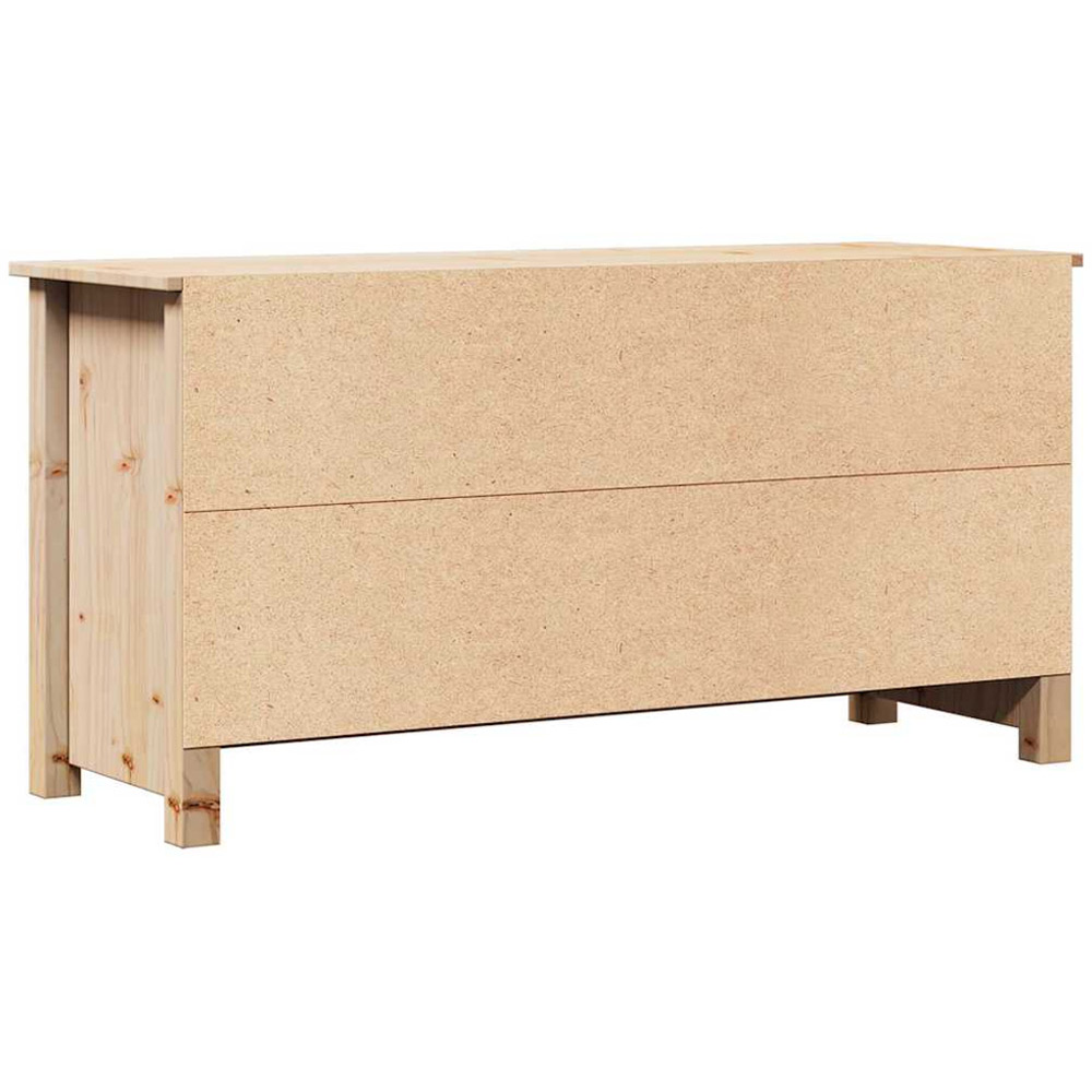 vidaXL 2 Door 2 Open Shelf Brown TV Cabinet Image 7