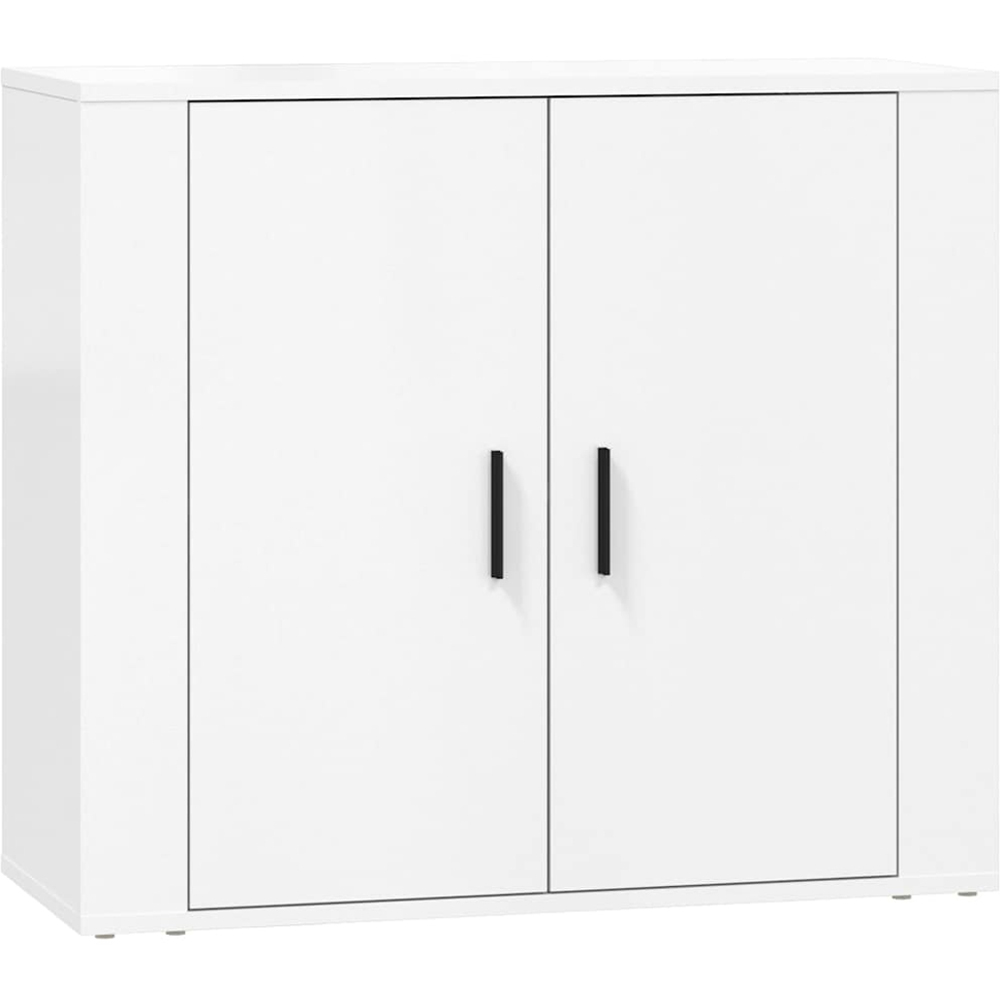 vidaXL 2 Door White Sideboard Set of 3 Image 7