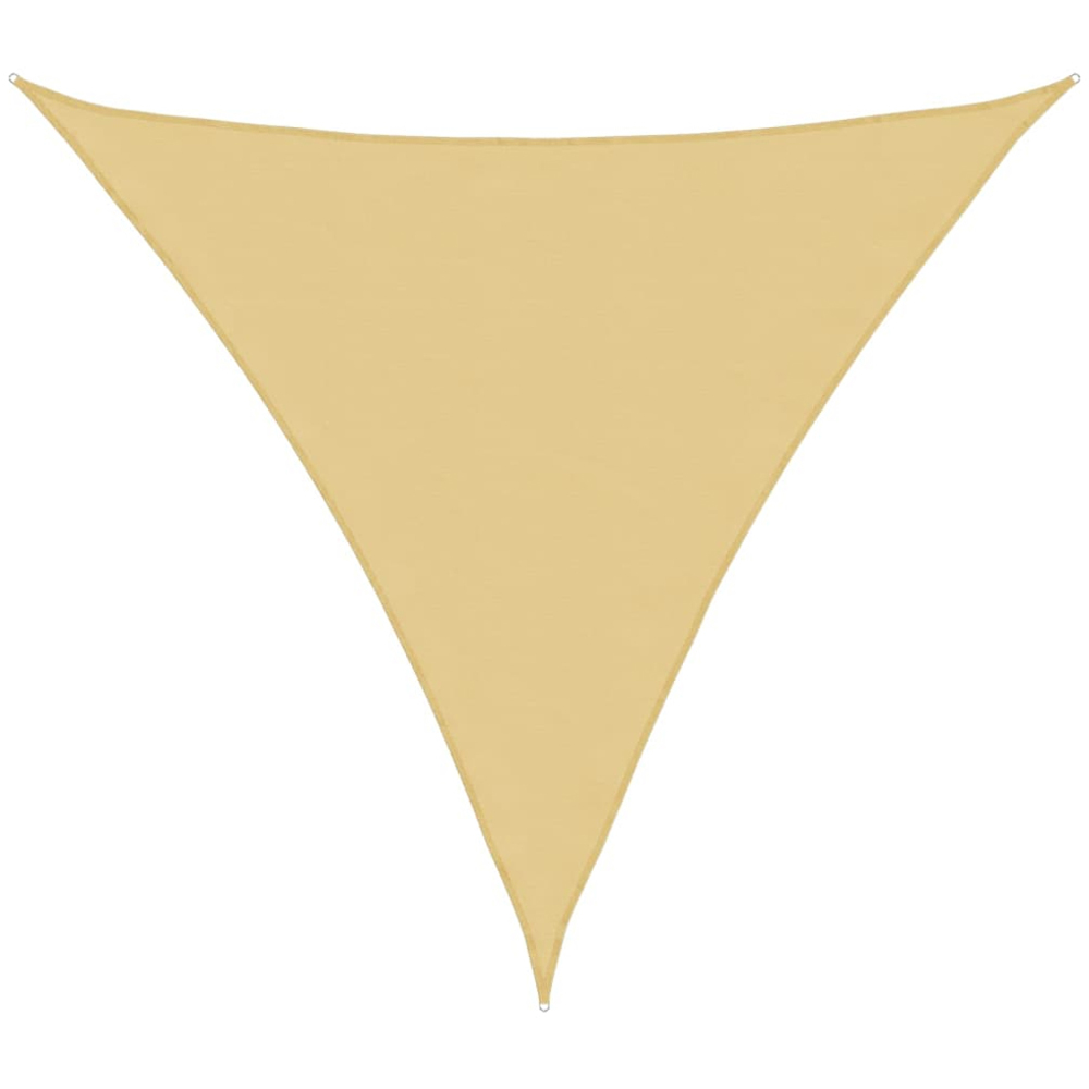 vidaXL Yellow Triangular Sun Shade Sail 3.6 x 3.6 x 3.6m Image 1