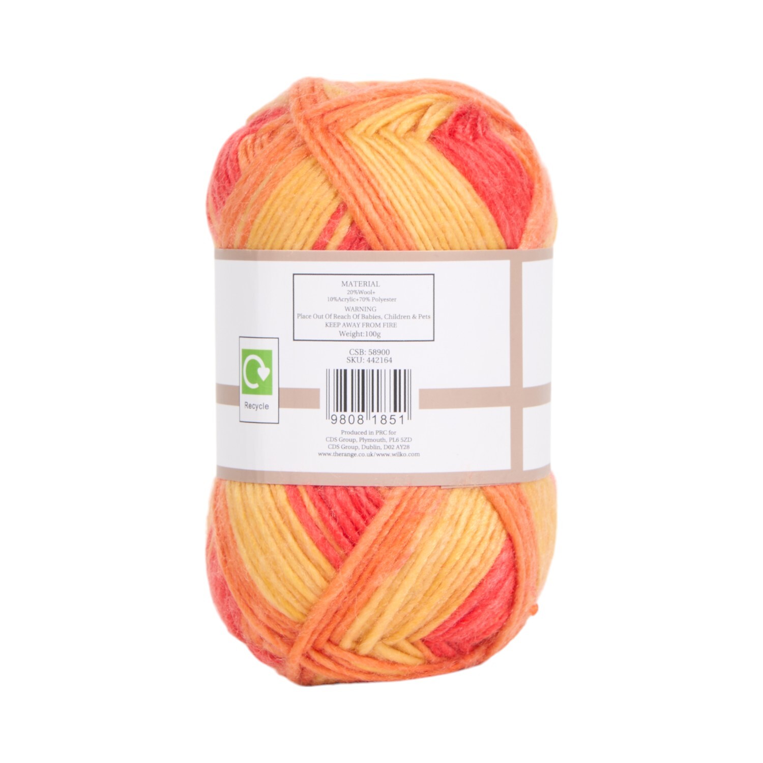 Autumn Thin Multi Yarn Orange Image 2