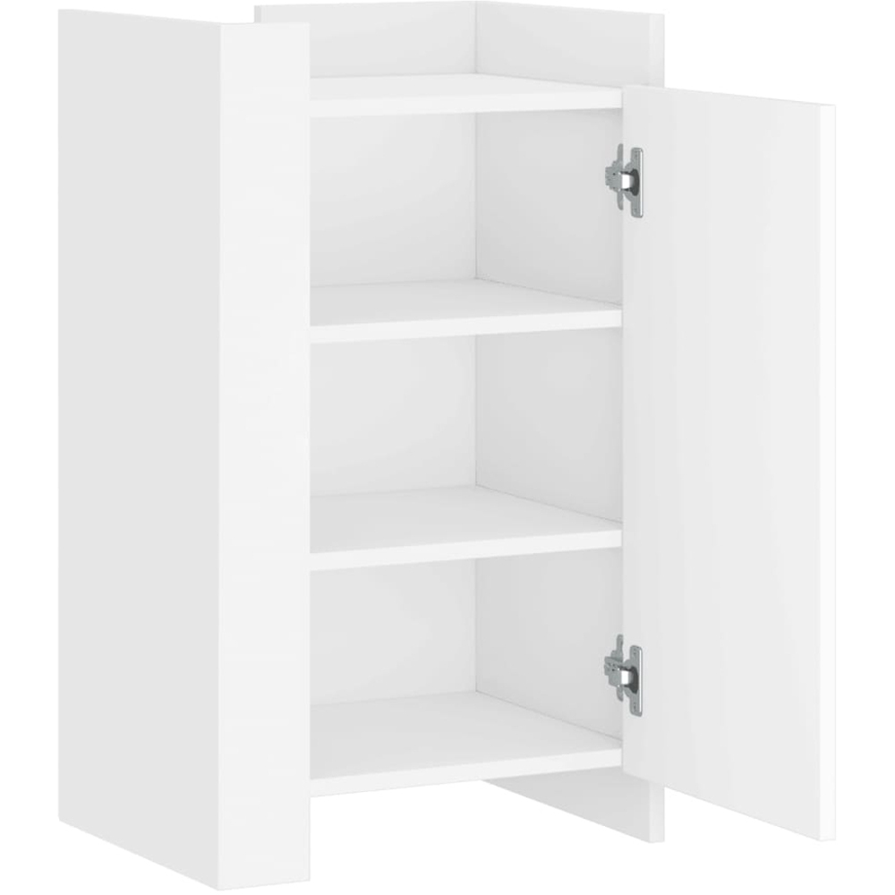vidaXL Single Door White Sideboard Image 7