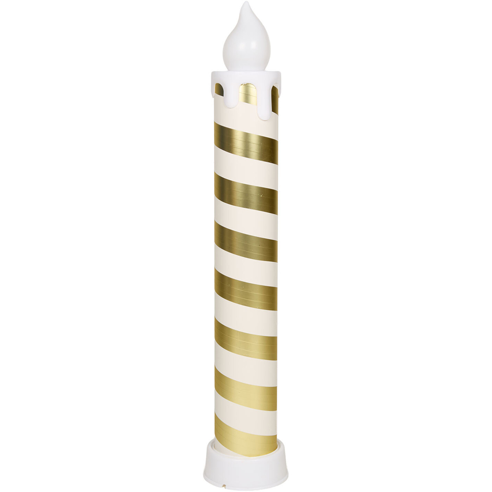 Large Gold LED Candle Stick Image 4