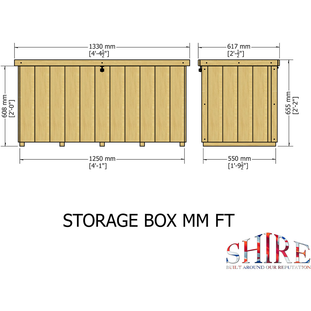 Shire 4 x 2ft Storage Tool Shed Image 5
