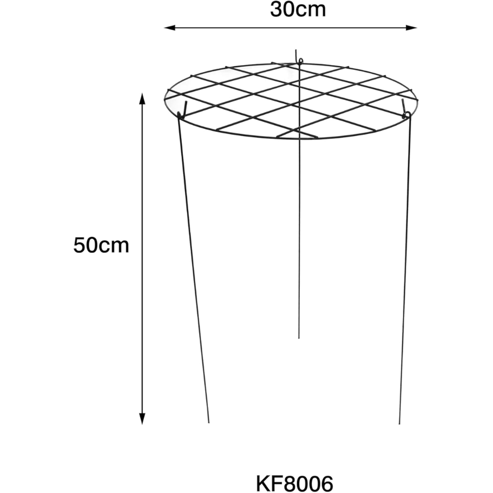 Garden Gear Medium Round Grow Through Grid Support 50 x 30 x 30cm 5 Pack Image 5