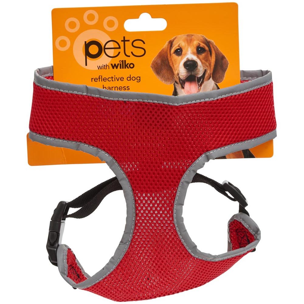 Single Wilko Medium Reflective Soft Dog Harness 44-57cm in Assorted styles Image 3