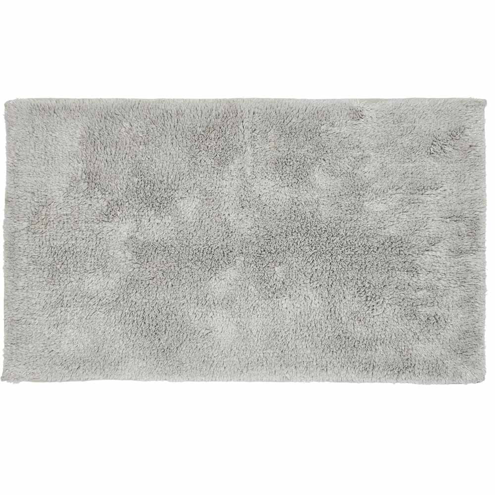 Wilko Silver Glitter Bathmat 100% cotton