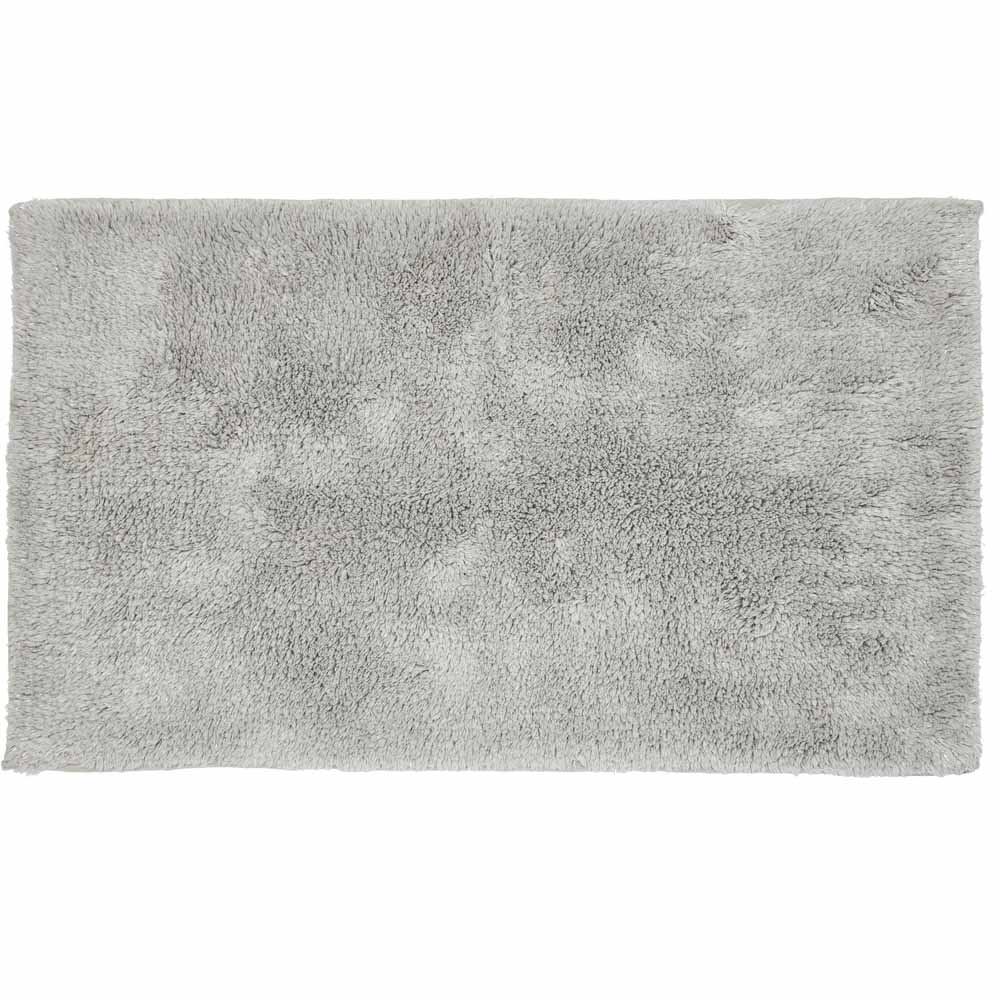 Wilko Silver Glitter Bathmat Image 1