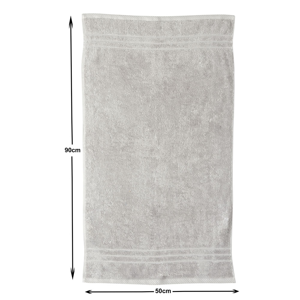 Wilko Silver Hand Towel Image 3