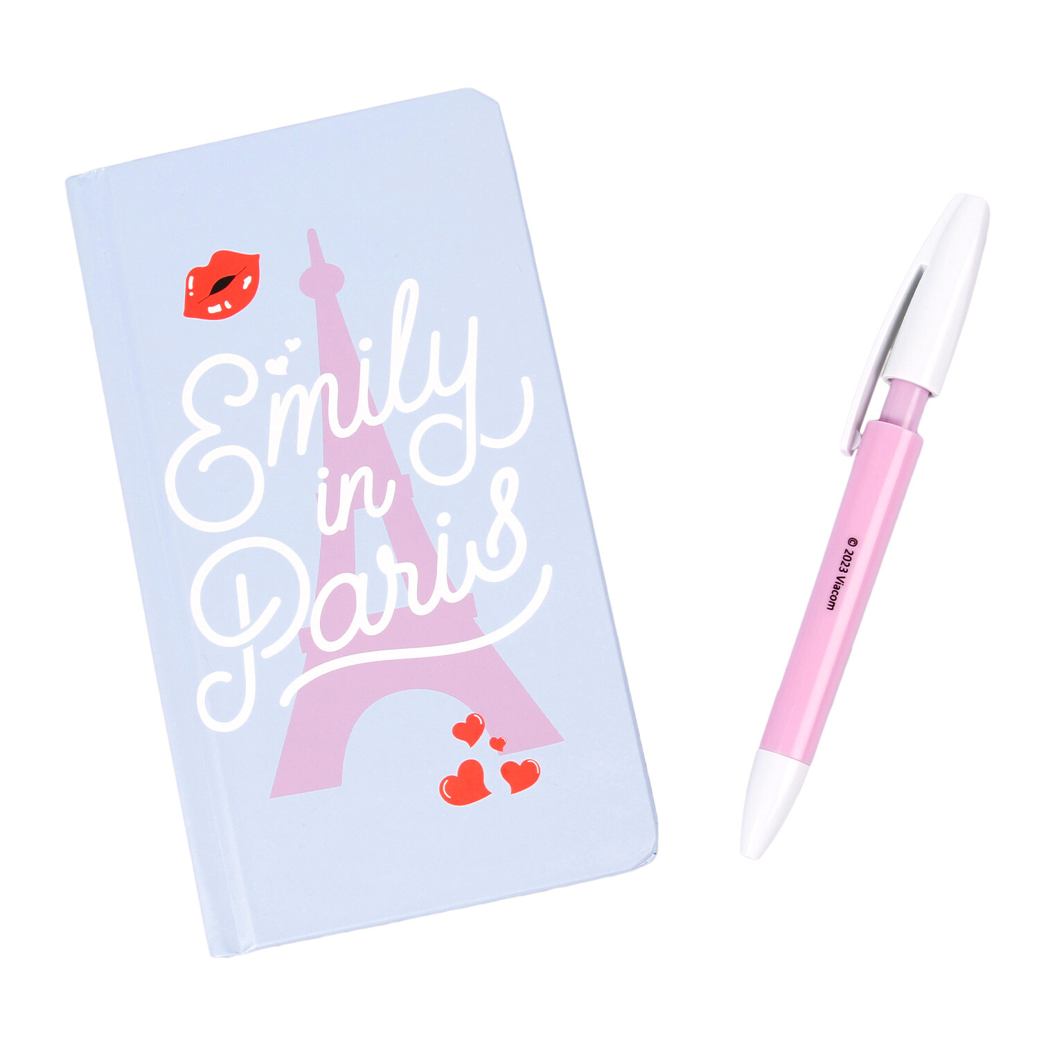 Emily in Paris Slim Notebook and Pen Set - Blue Image 1