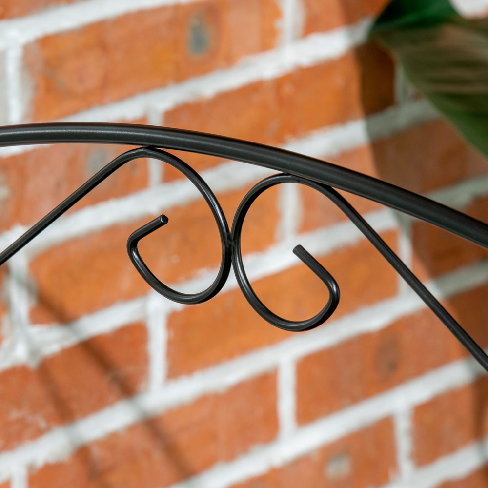Outsunny Garden Picket Fencing Black Image 4
