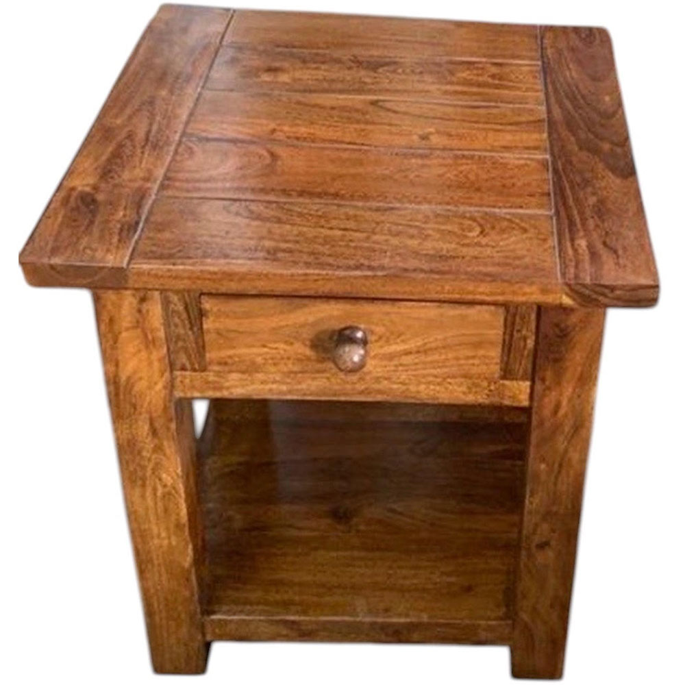 Acacia Home Brown Wooden Table Image 2