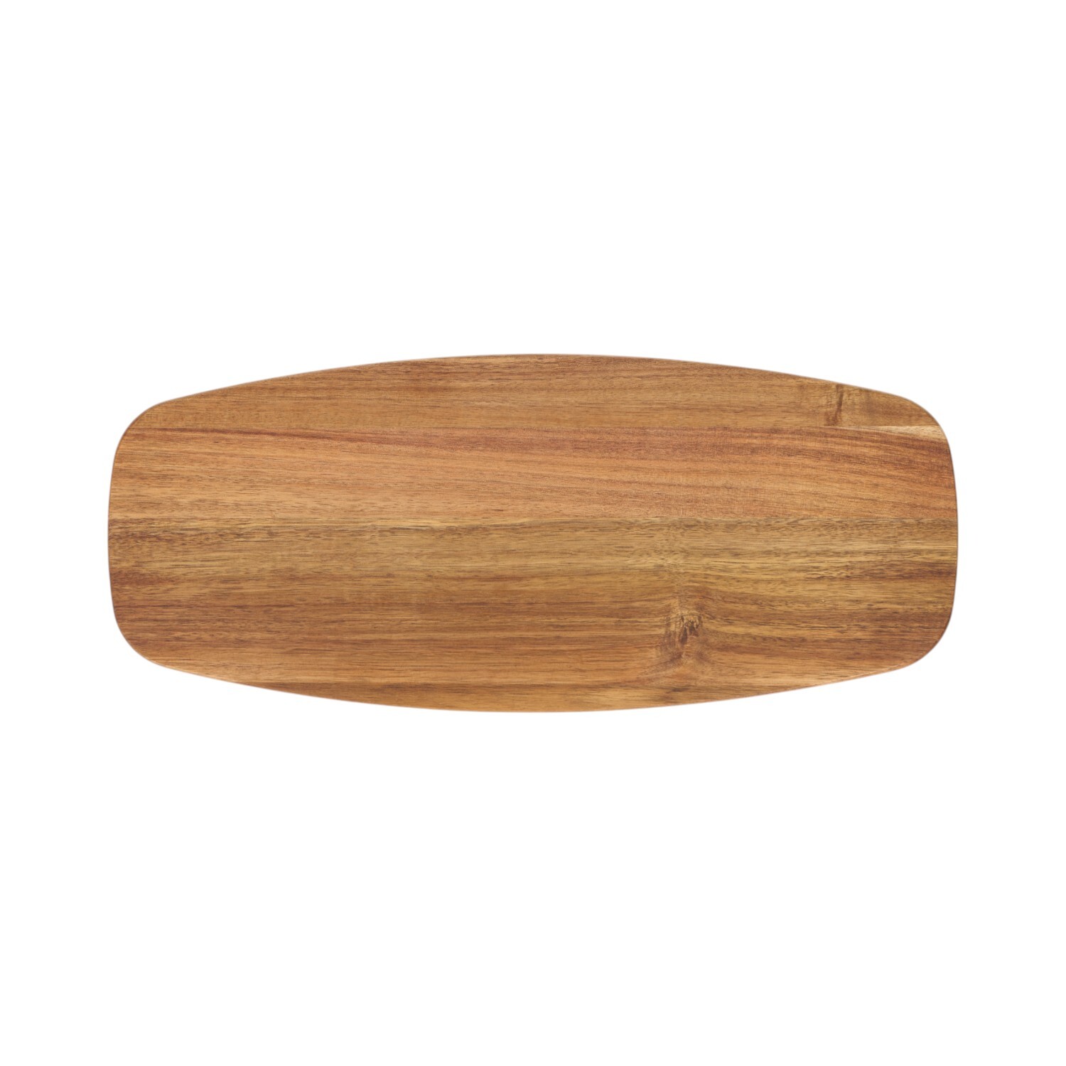 Acacia Wood Serving Platter with 3 Cheese Knives Brown Image 2