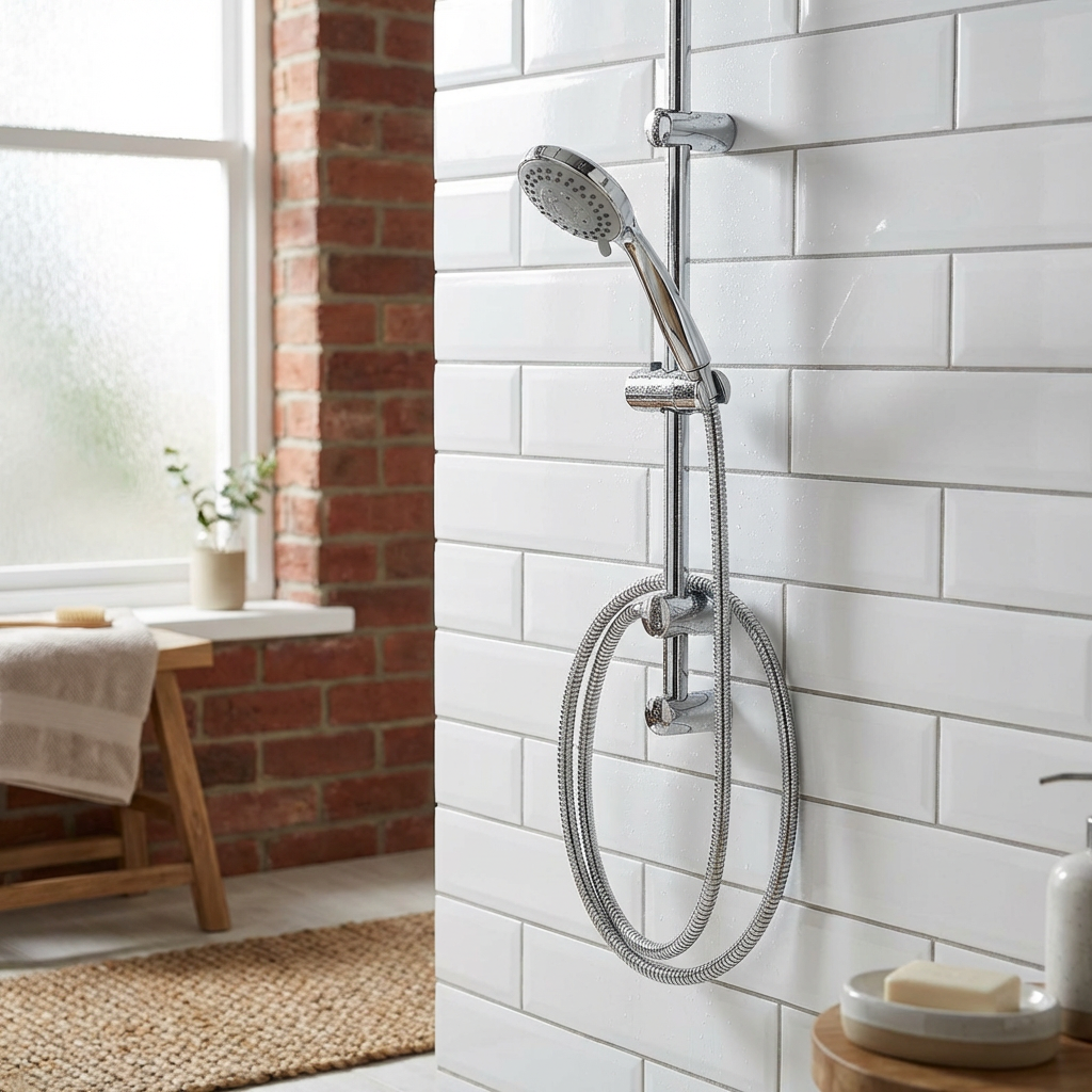 Croydex Flexi Fit Chrome 3 Function Shower Head Set Image 4