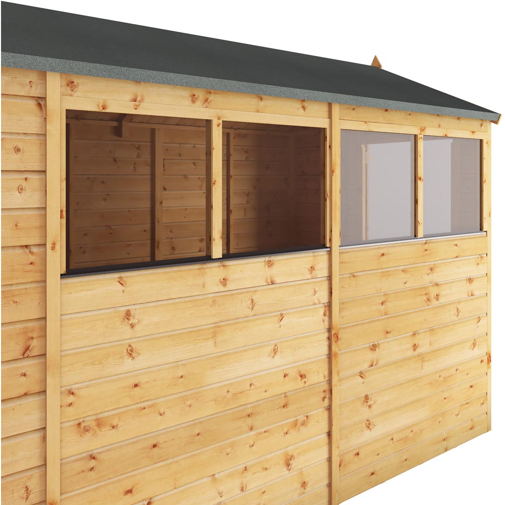 Mercia 10 x 6ft Shiplap Apex Wooden Shed Image 9
