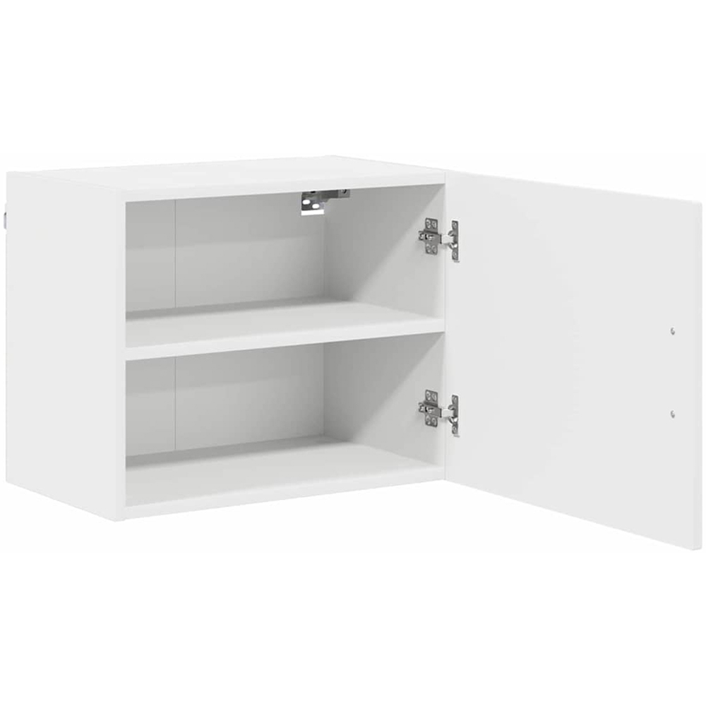 vidaXL Kalmar Single Door White Wall Mounted Wide Kitchen Cabinet Set of 2 Image 4
