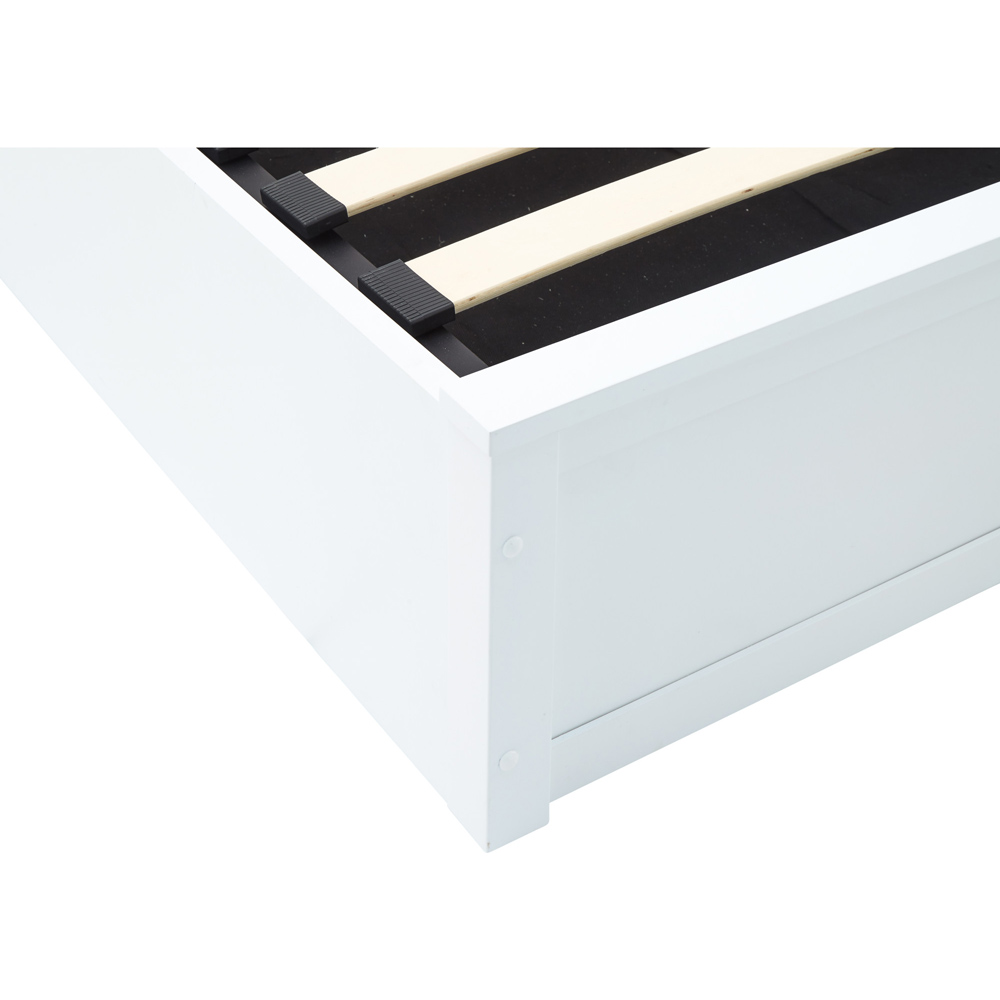 GFW Madrid King Size White Wooden Ottoman Bed Image 7
