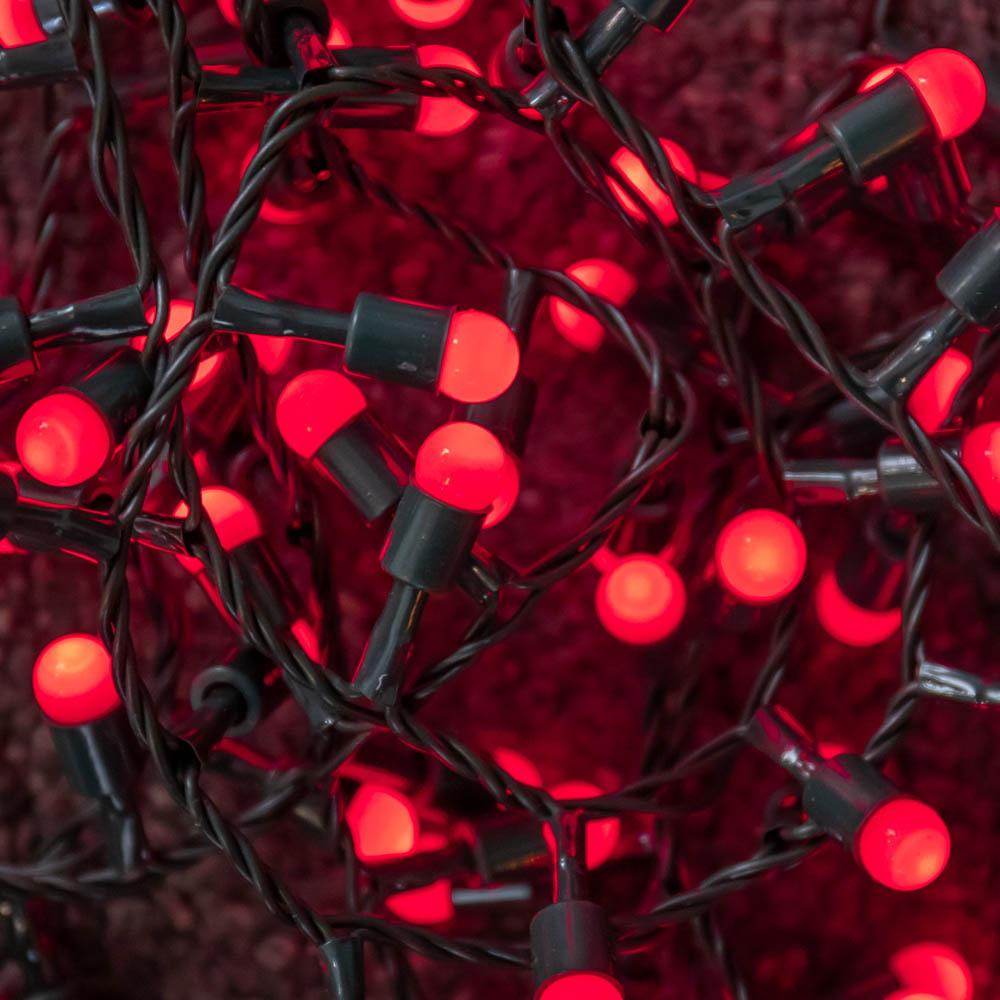 Samuel Alexander 300 Red LED Berry Multi-Function Green String Light Image 1