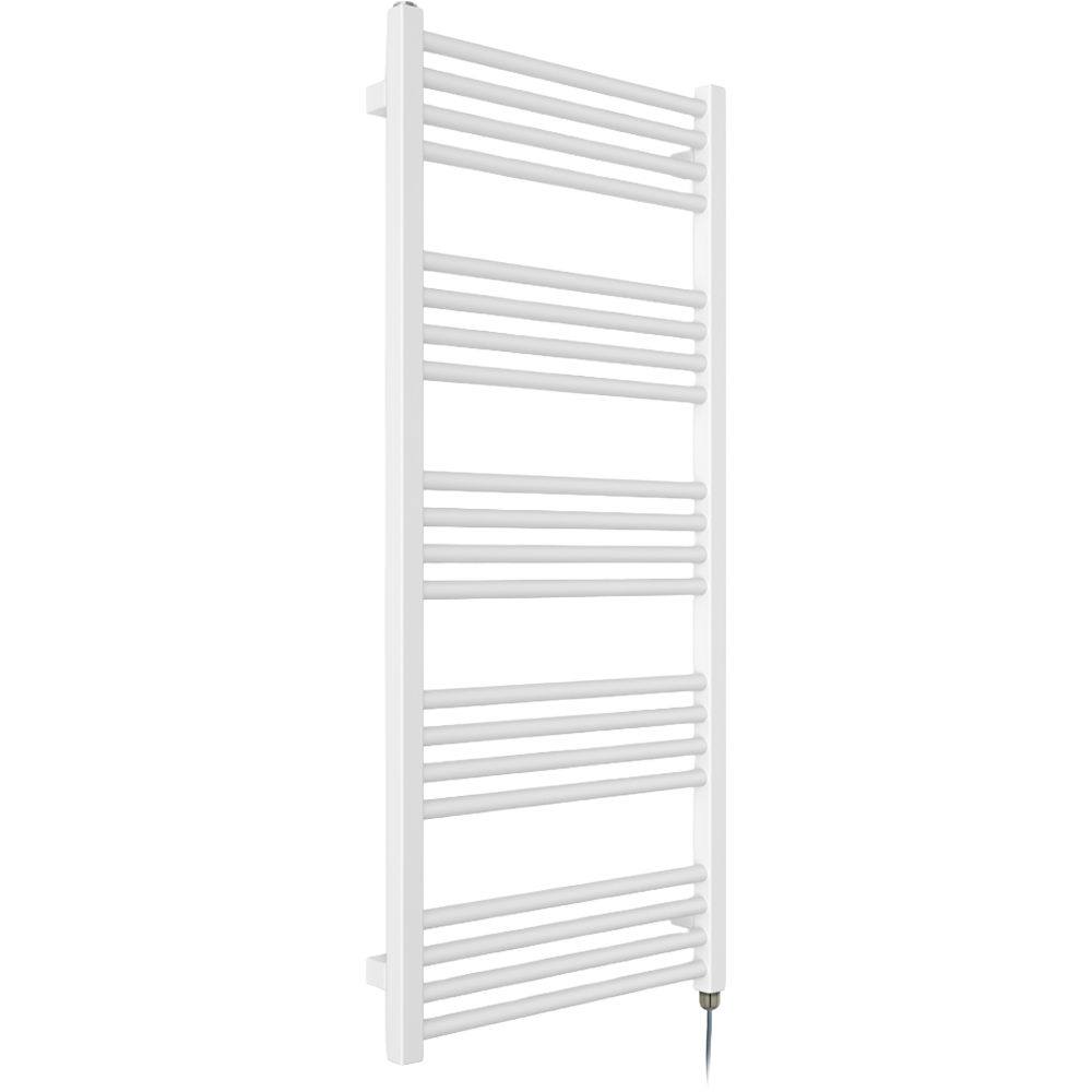 Terma Fiona E Soft Matt White Electric Towel Rail 1140 x 500mm Image 1