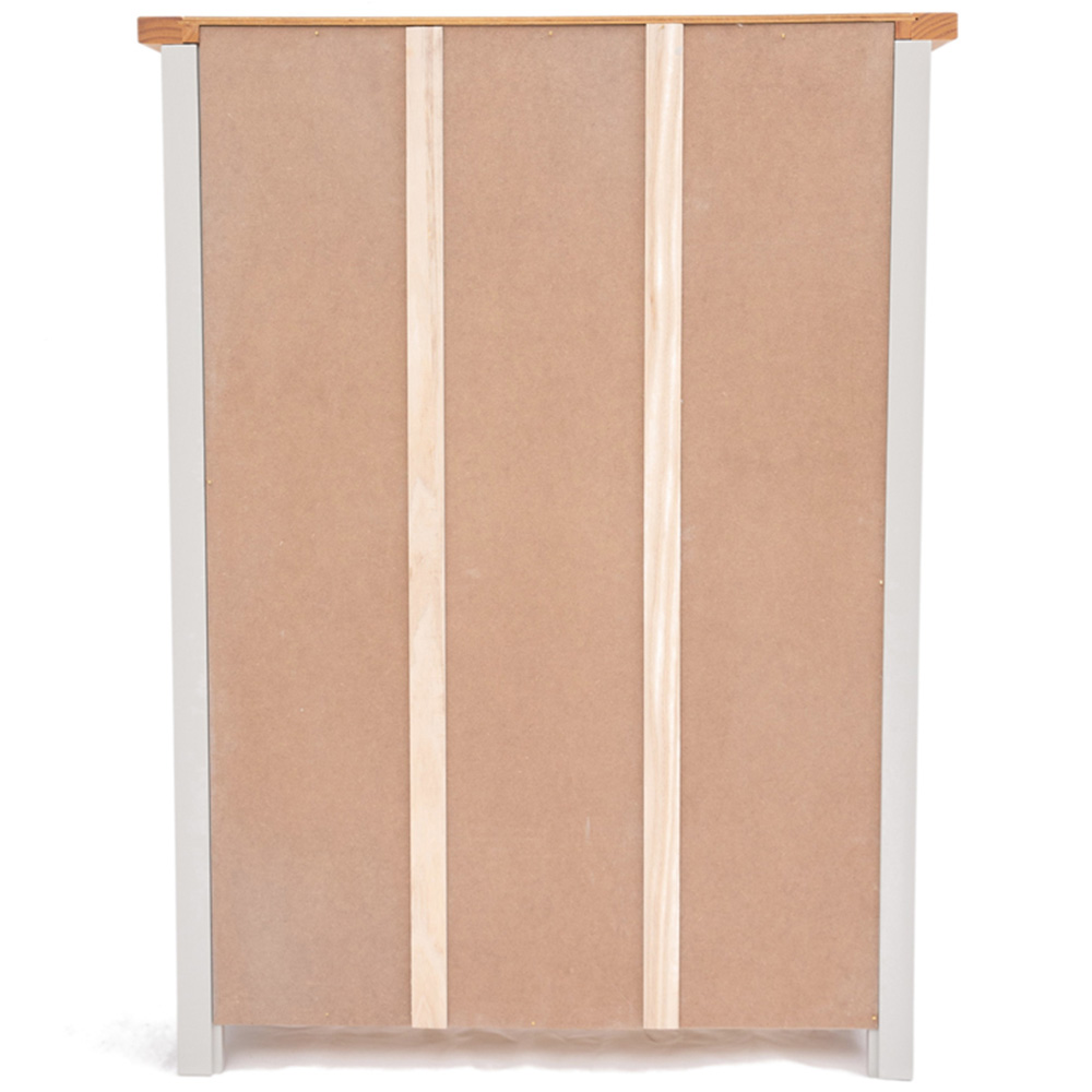 Loreo 4 Shelf Light Grey Wide Bookcase Image 5