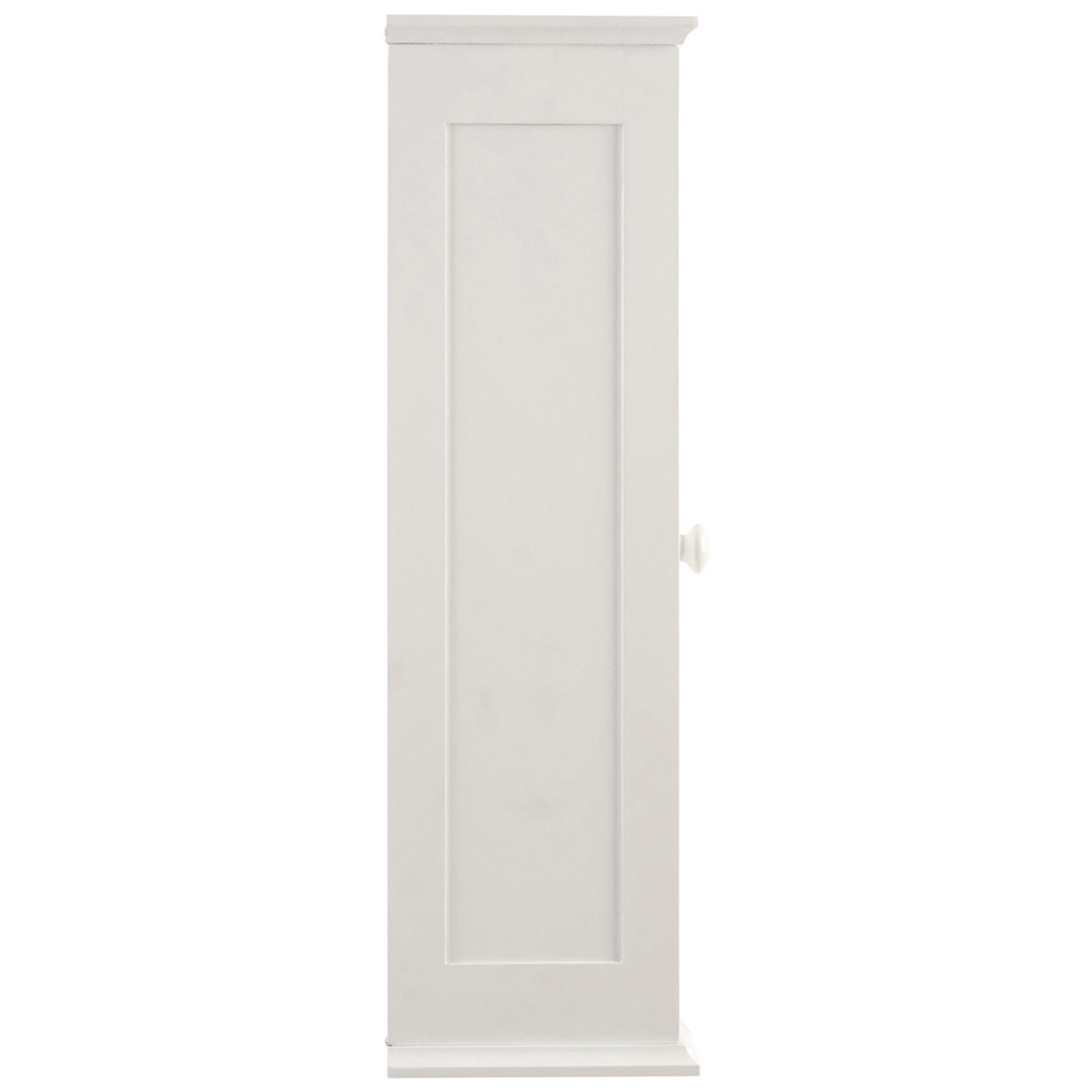 Premier Housewares White Wood Bathroom Cabinet Image 3