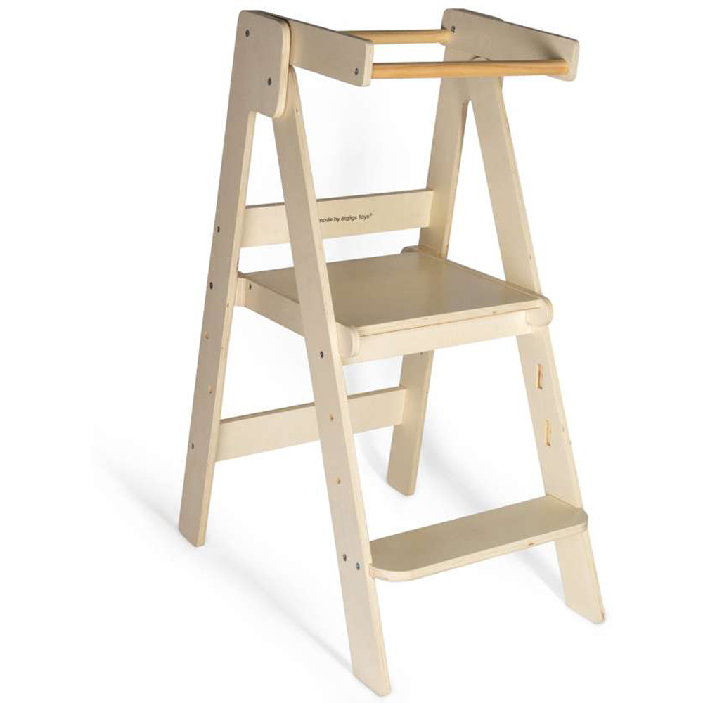 Bigjigs Toys Wooden Foldable Toddler Tower Image 4