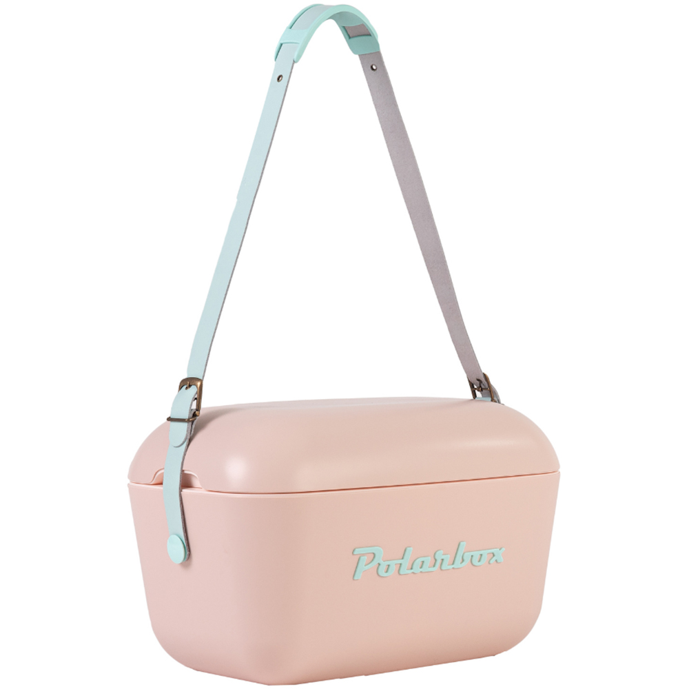 Polarbox 12L Nude and Cyan Retro Portable Coolbox Image 2