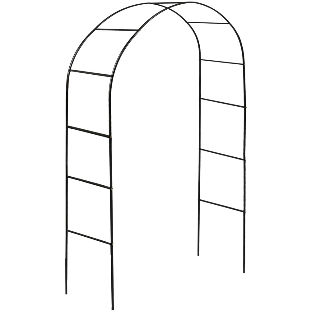 Harbour Housewares 8 x 5ft Metal Garden Arbour Arch Image 2