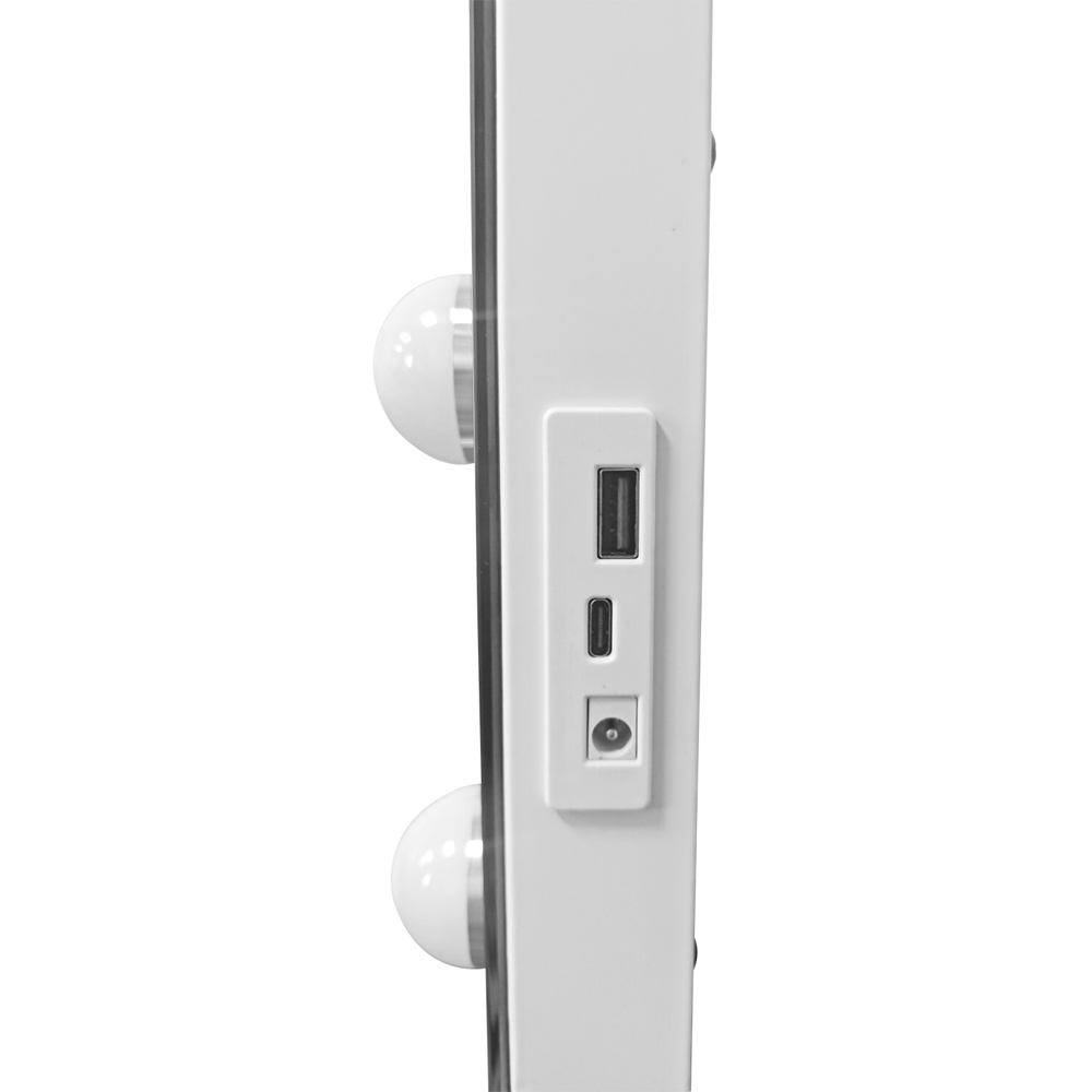 Hollywood LED Wireless Vanity Mirror Silver Image 4
