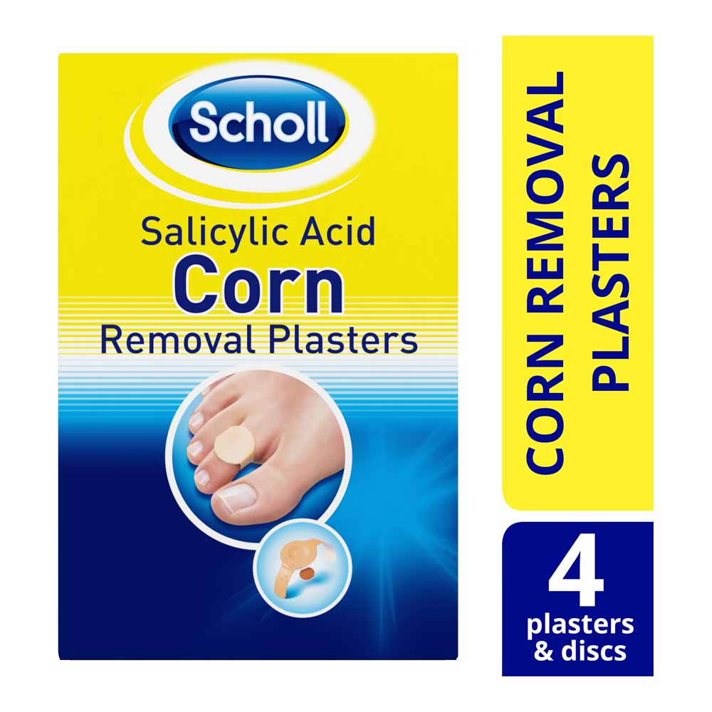 Scholl Foot Care Medicated Corn Removal Plasters 4 pack Image 1