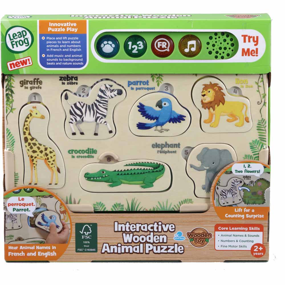 LeapFrog Interactive Wooden Animal Puzzle Image 4