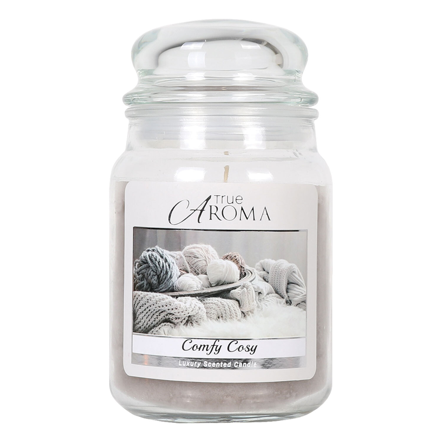True Aroma Comfy Cosy Large Mason Jar Luxury Scented Candle Image