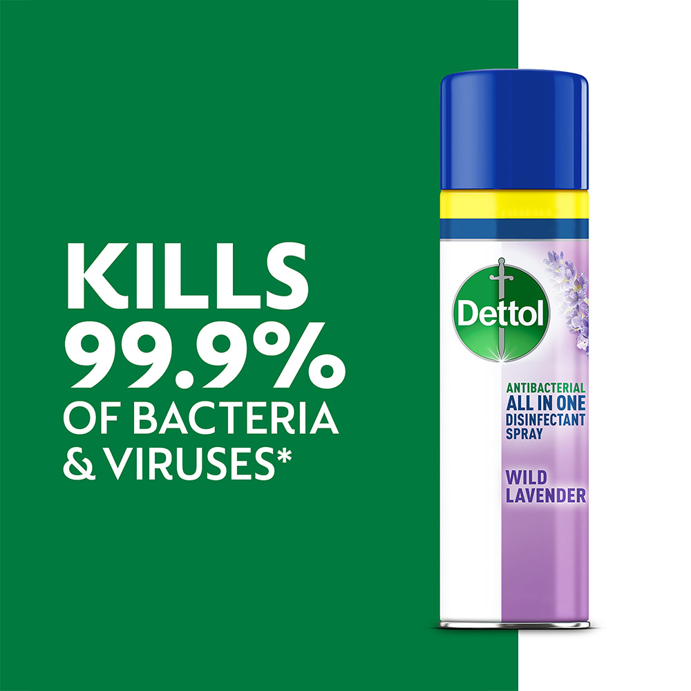 Dettol Wild Lavender Antibacterial All in One Disinfectant Spray 500ml Image 3
