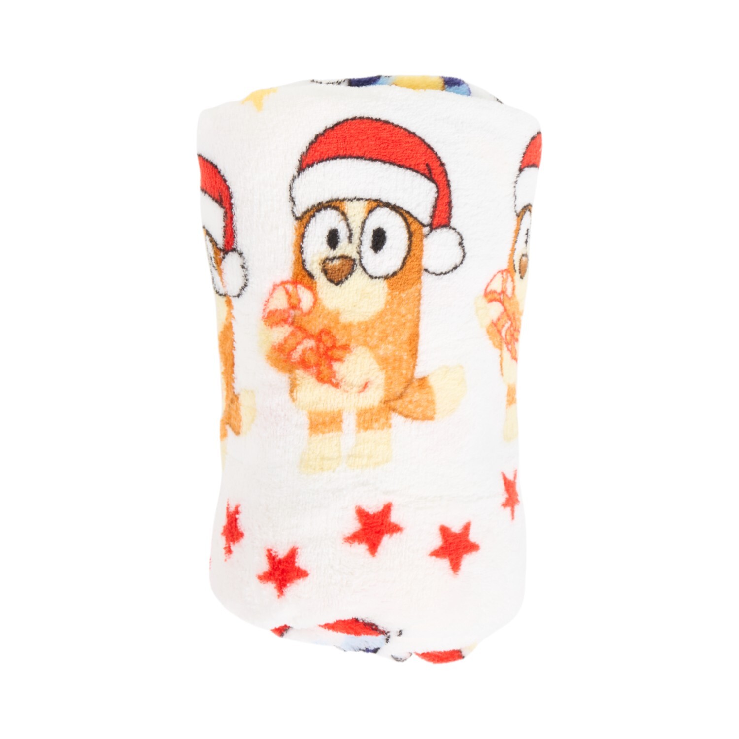 Bluey Festive Stars Throw White Image 2
