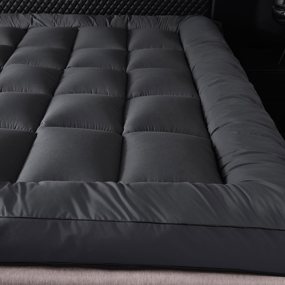 Ezysleep Super King Size Grey Thick Super Soft Mattress Topper 4 inch Image 5