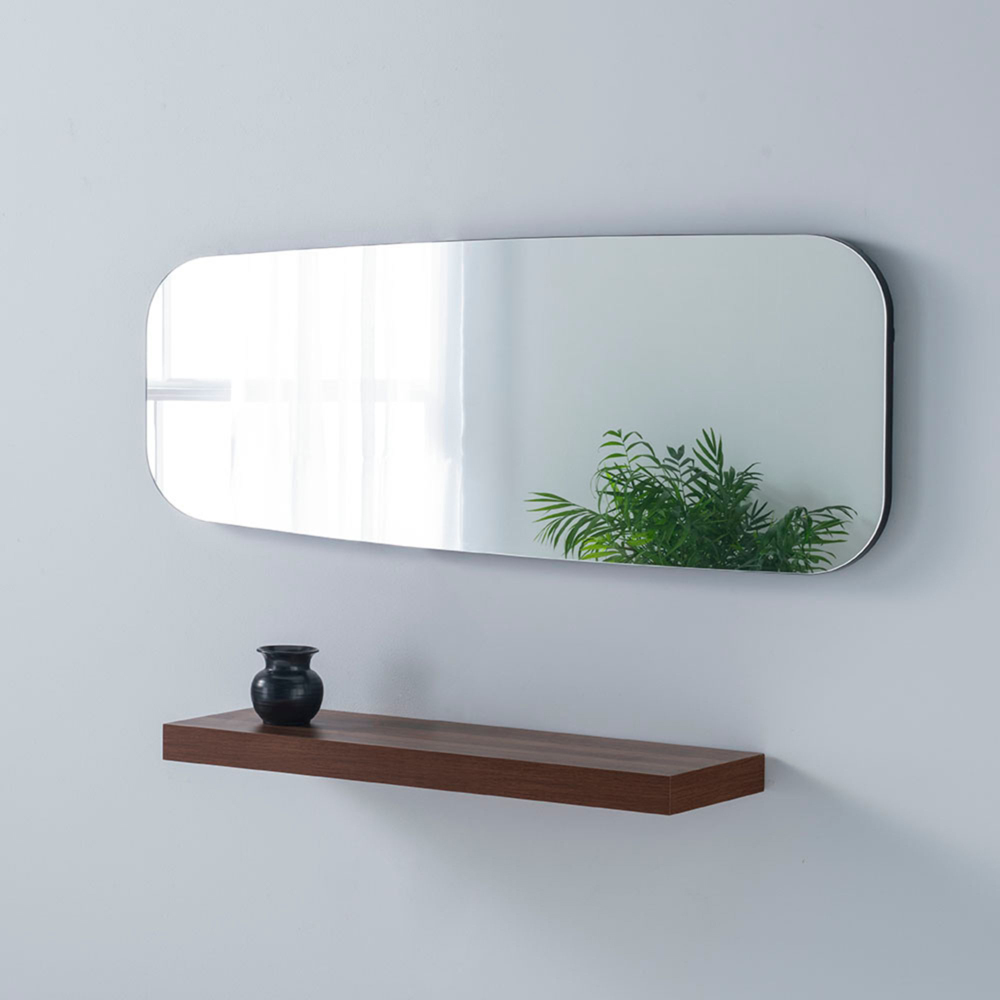 Yearn Hoxton Black Organic Wall Mirror 119 x 44cm Image 5