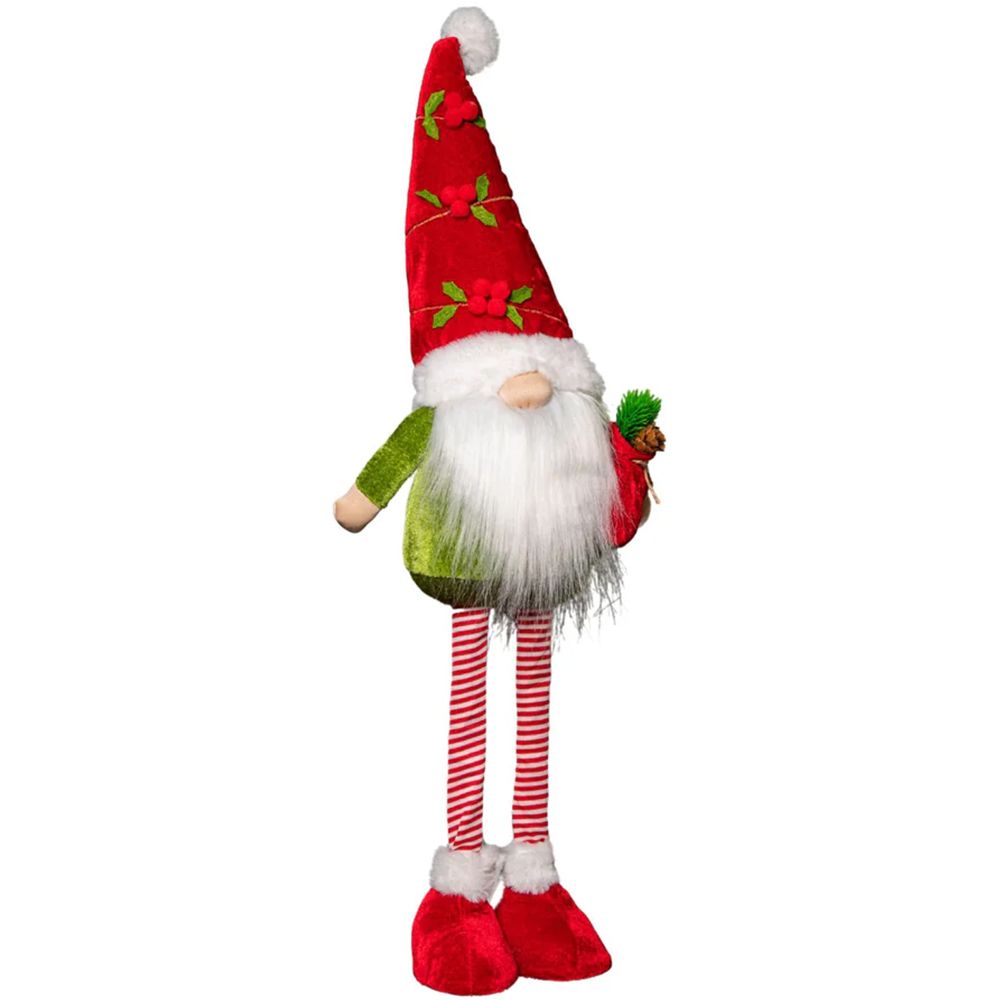 Samuel Alexander Red and Green Standing Gonk Christmas Decoration 32cm Image 1